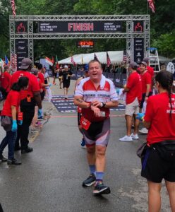 Peter Shankman finished NYC Triathlon 2021