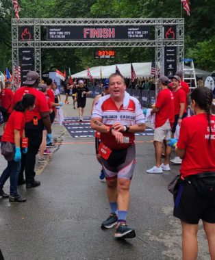 Peter Shankman finished NYC Triathlon 2021